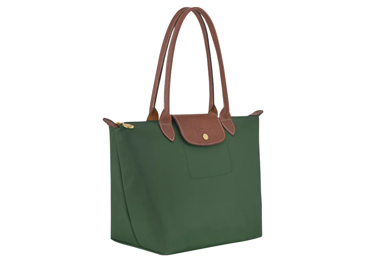 longchamp le pliage original medium tote bag british green