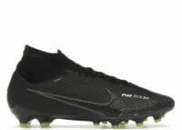nike zoom mercurial superfly 9 elite ag pro black white volt