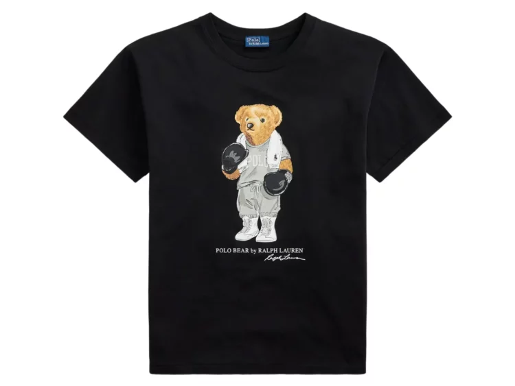polo ralph lauren polo bear cotton t shirt black