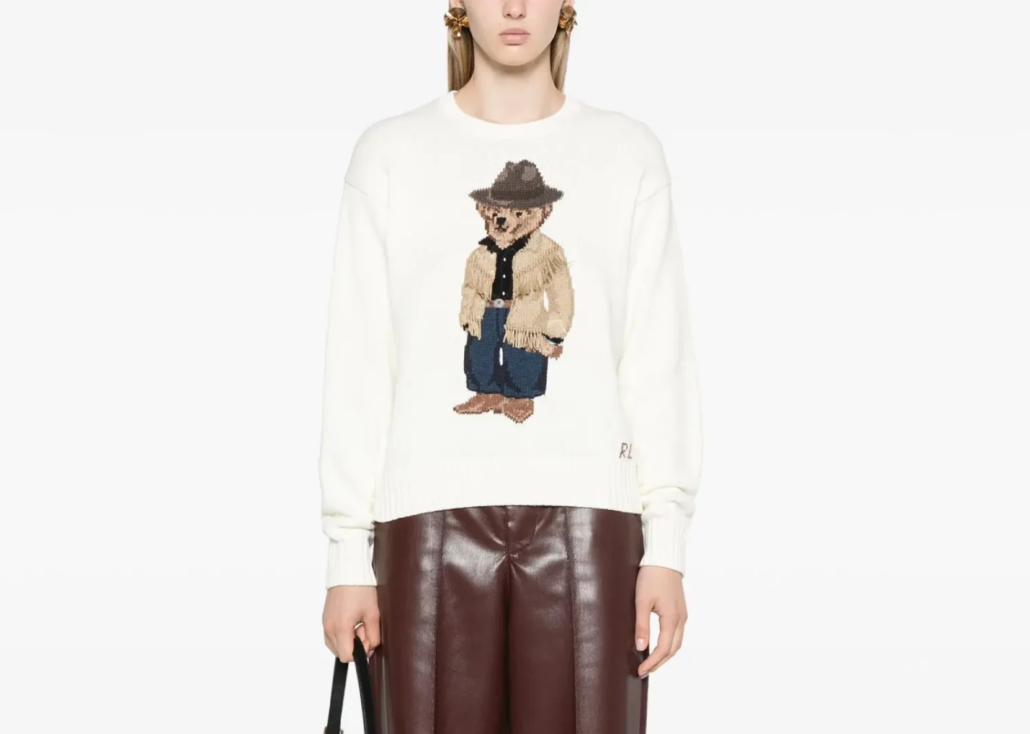 polo ralph lauren polo bear intarsia knit jumper white multicolour2