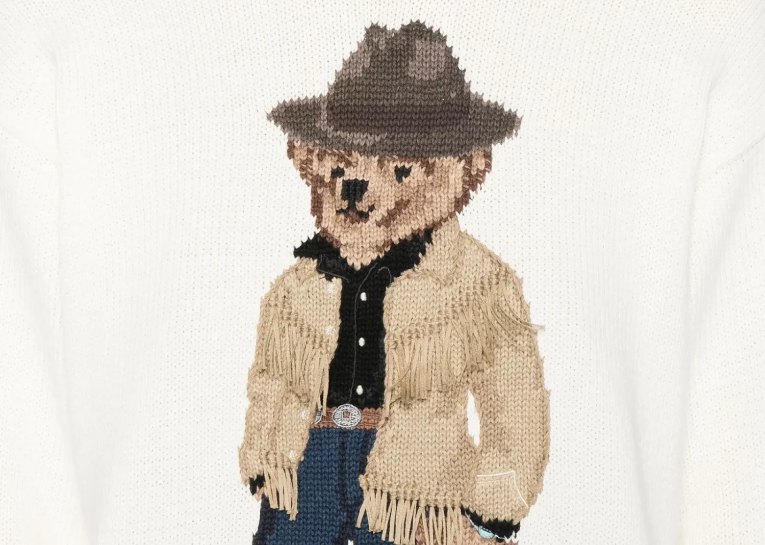 polo ralph lauren polo bear intarsia knit jumper white multicolour3
