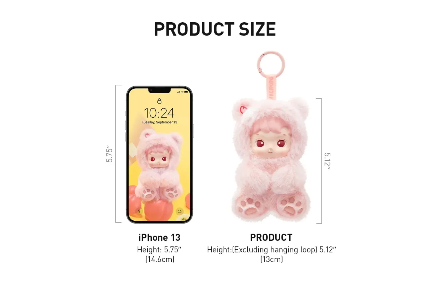 pop mart hacipupu gummy bear series vinyl plush pendant sealed case (6 blind box)