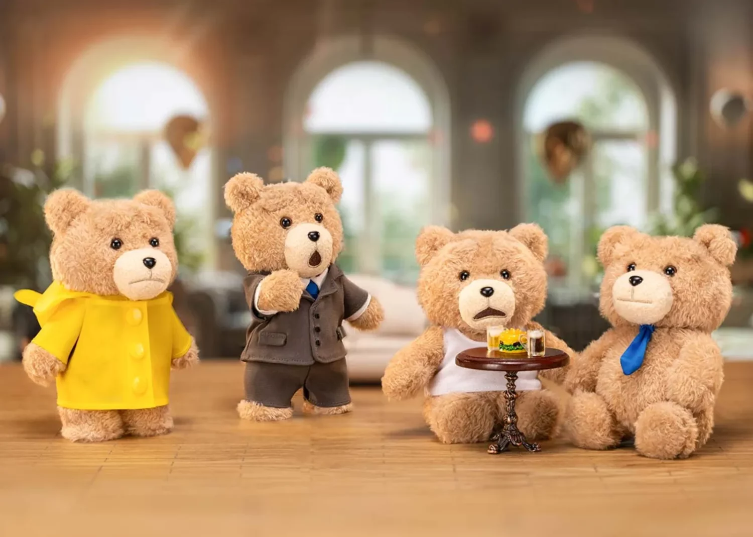 pop mart ted2 teddy bear action plush pendant series single blind box