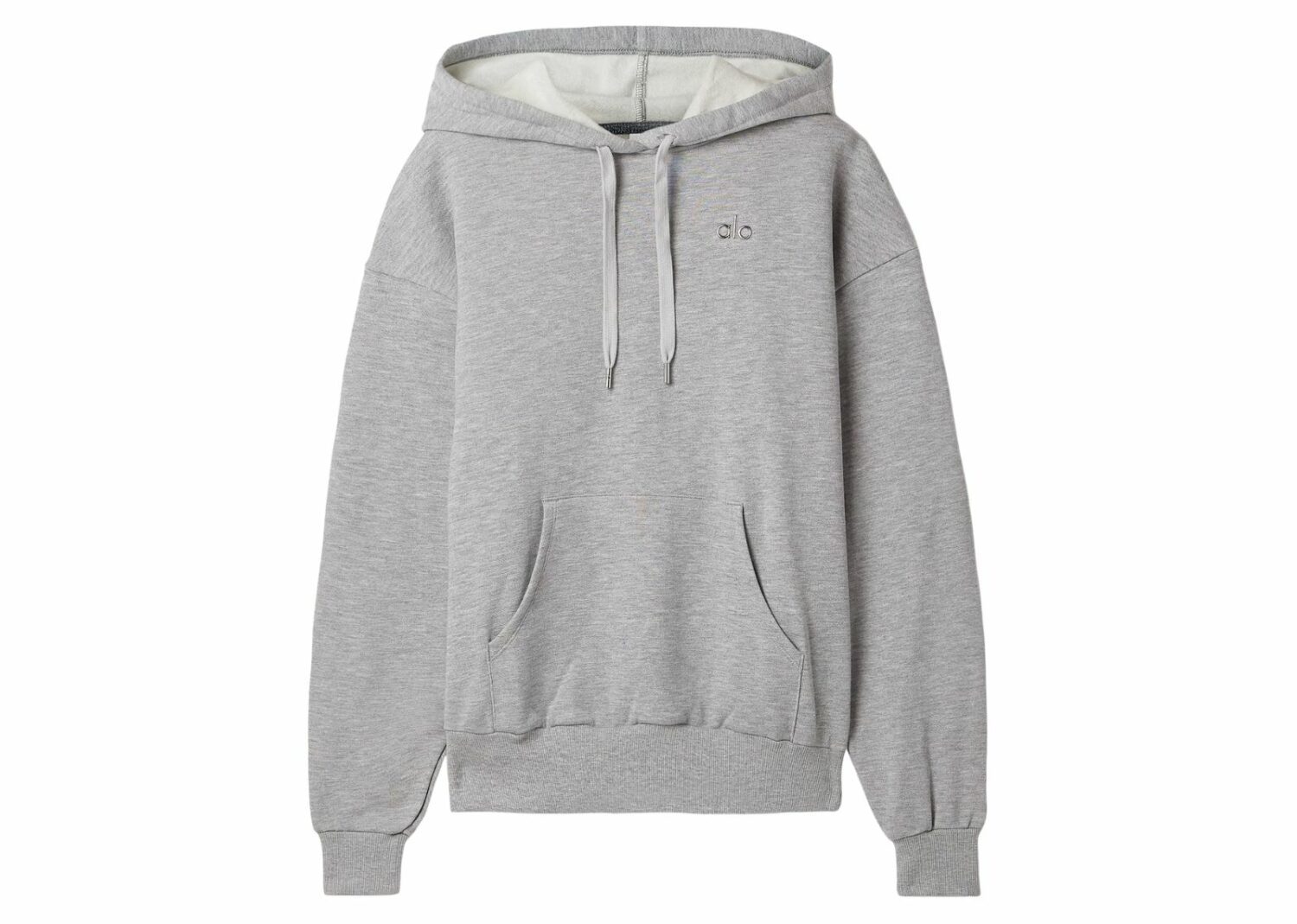 alo yoga accolade embellished hoodie gray