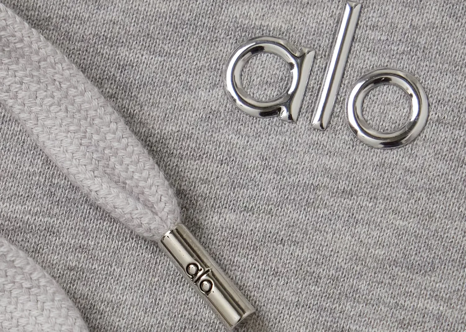 alo yoga accolade embellished hoodie gray