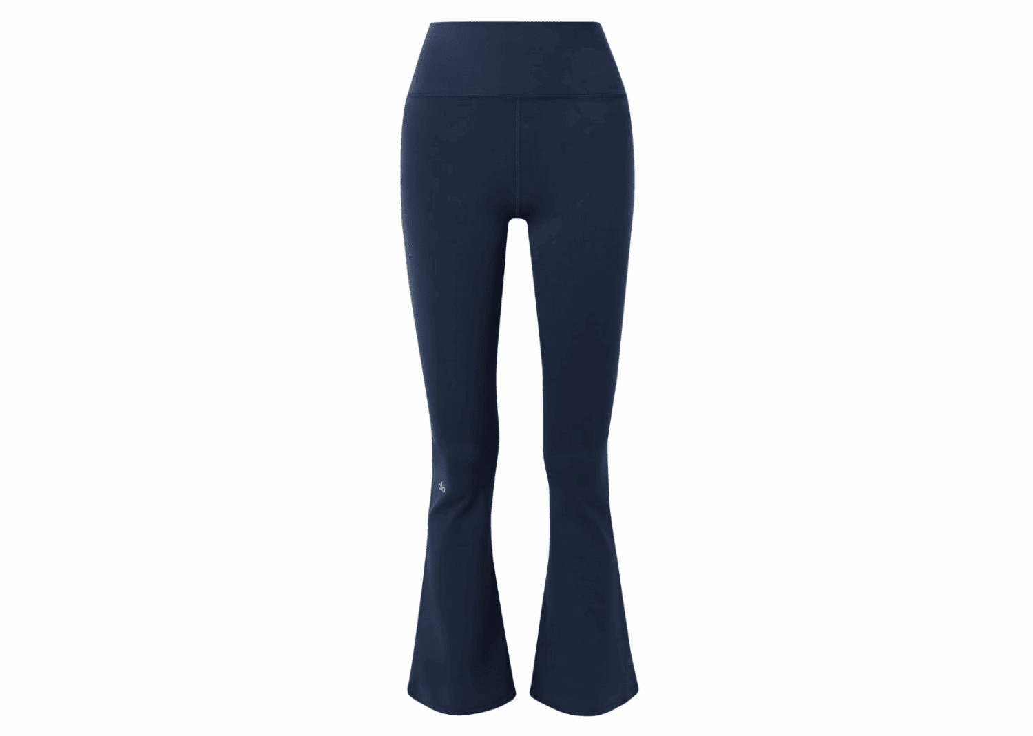 alo yoga airbrush flared leggings navy