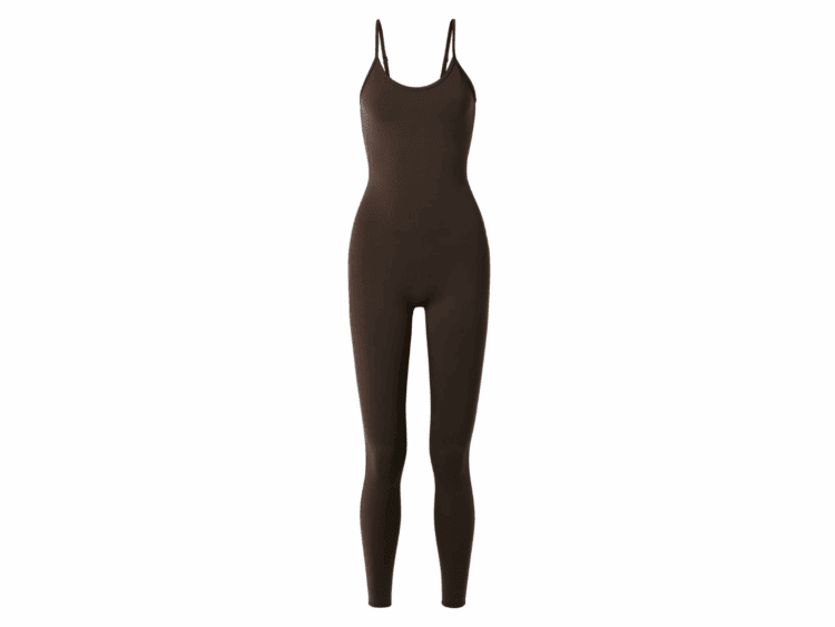 alo yoga airbrush one and done onesie espresso