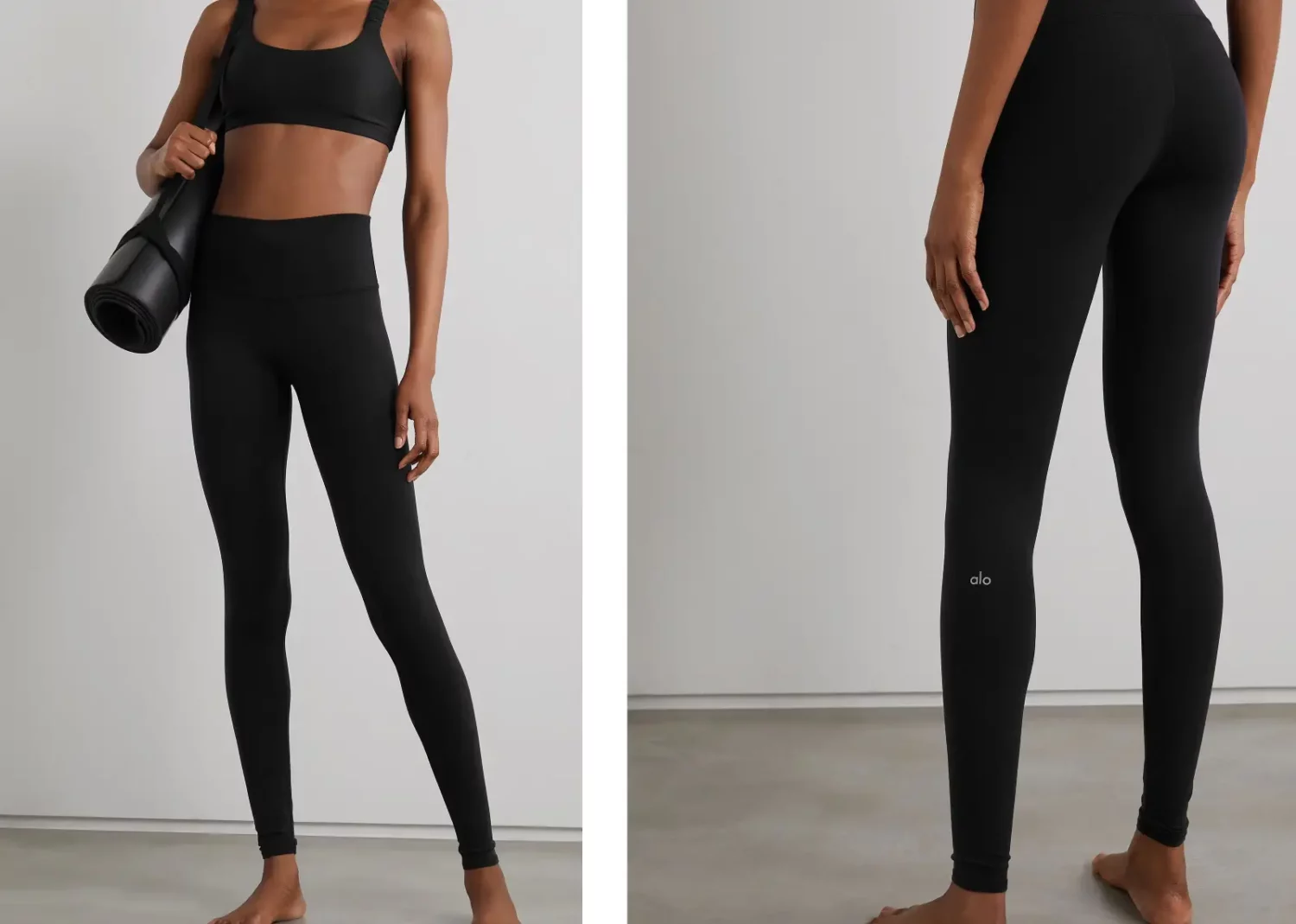 alo yoga airbrush stretch leggings black