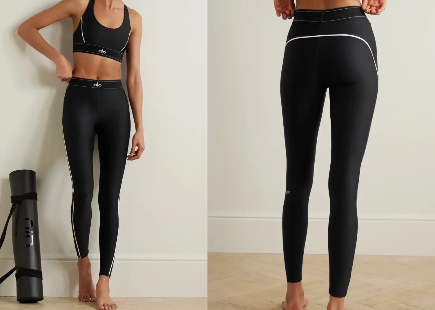 alo yoga airlift suit up legging black white