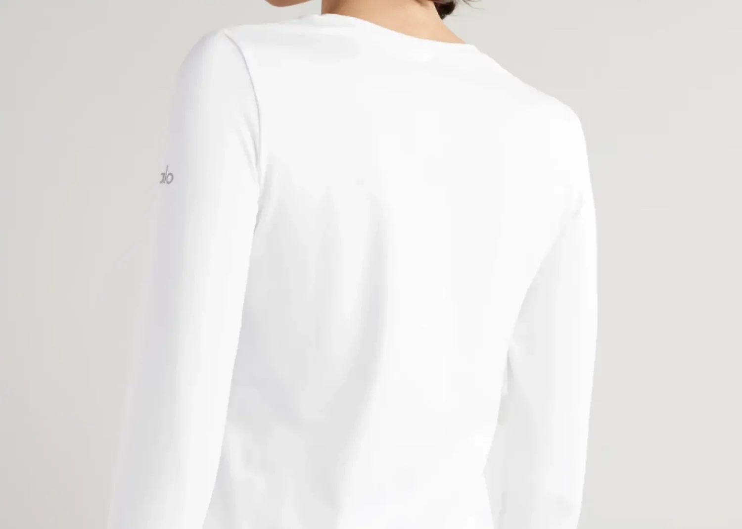 alo yoga alosoft finesse long sleeve white