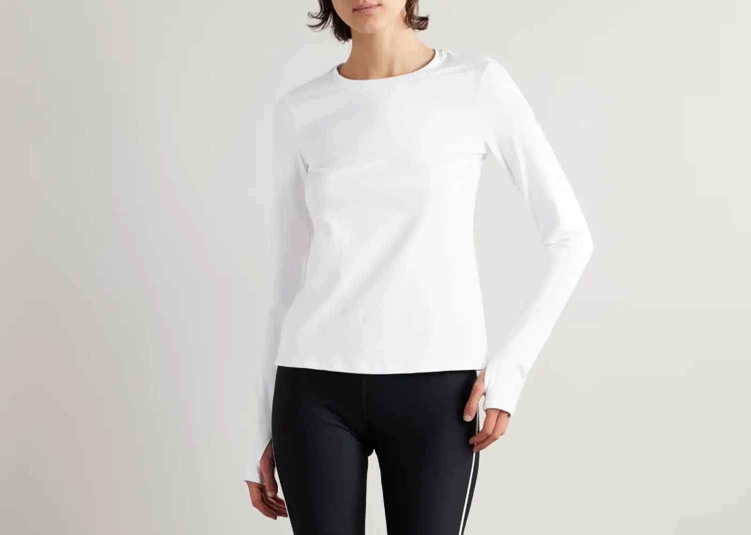 alo yoga alosoft finesse long sleeve white