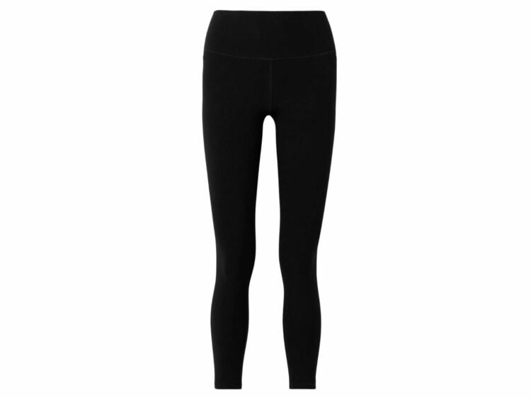 alo yoga alosoft stretch knit 7/8 leggings black