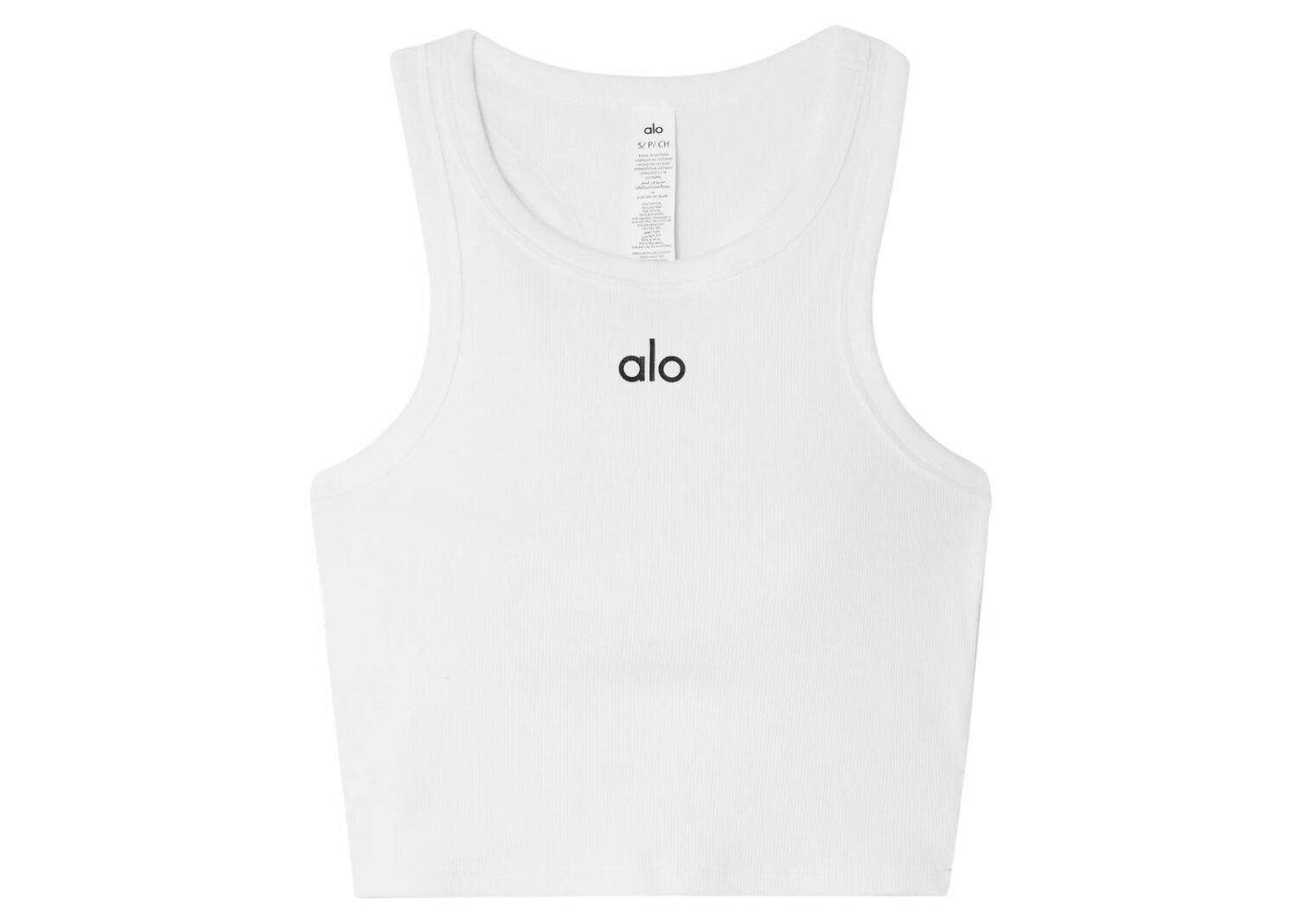 alo yoga aspire tank white