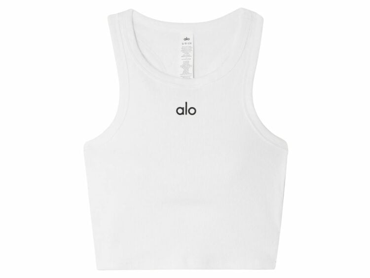 alo yoga aspire tank white
