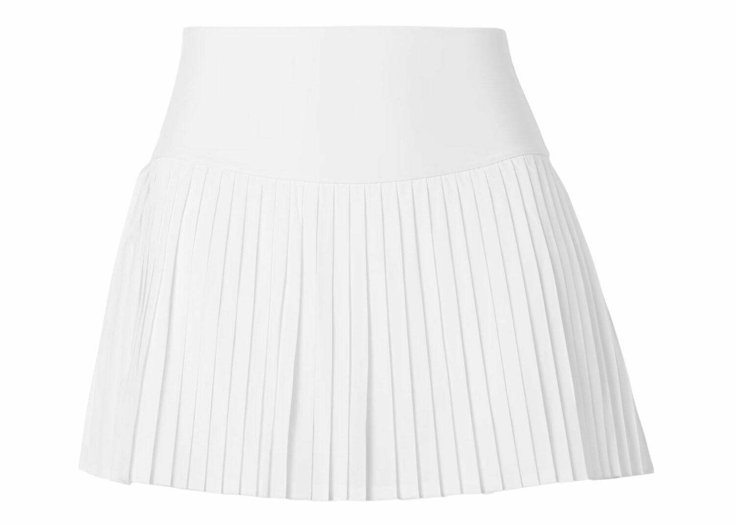 alo yoga grand slam pleated airlift tennis skirt white