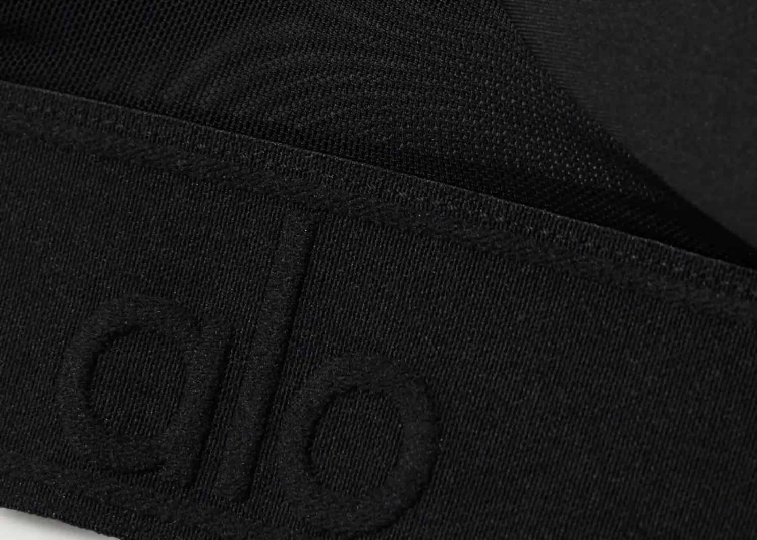 alo yoga rebel mesh‑trimmed airlift sports bra black