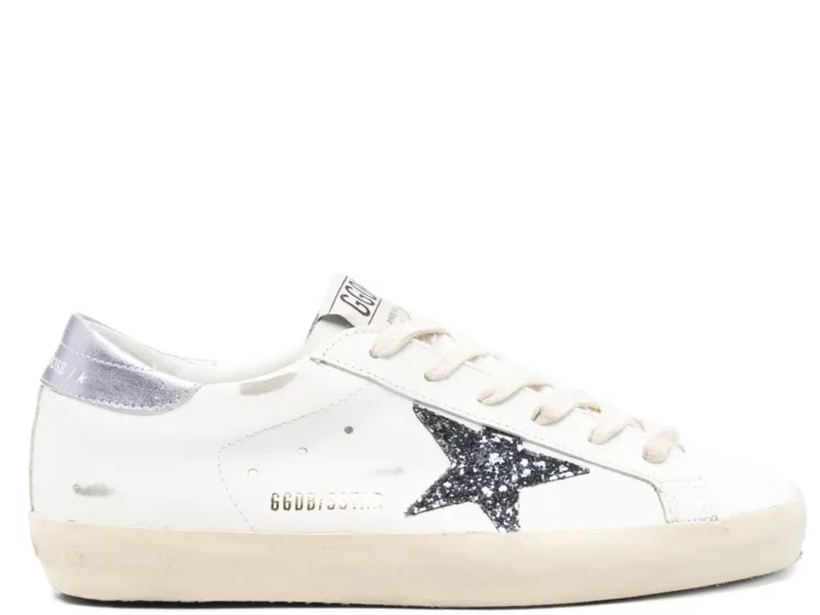 golden goose super star white black glicine (w)