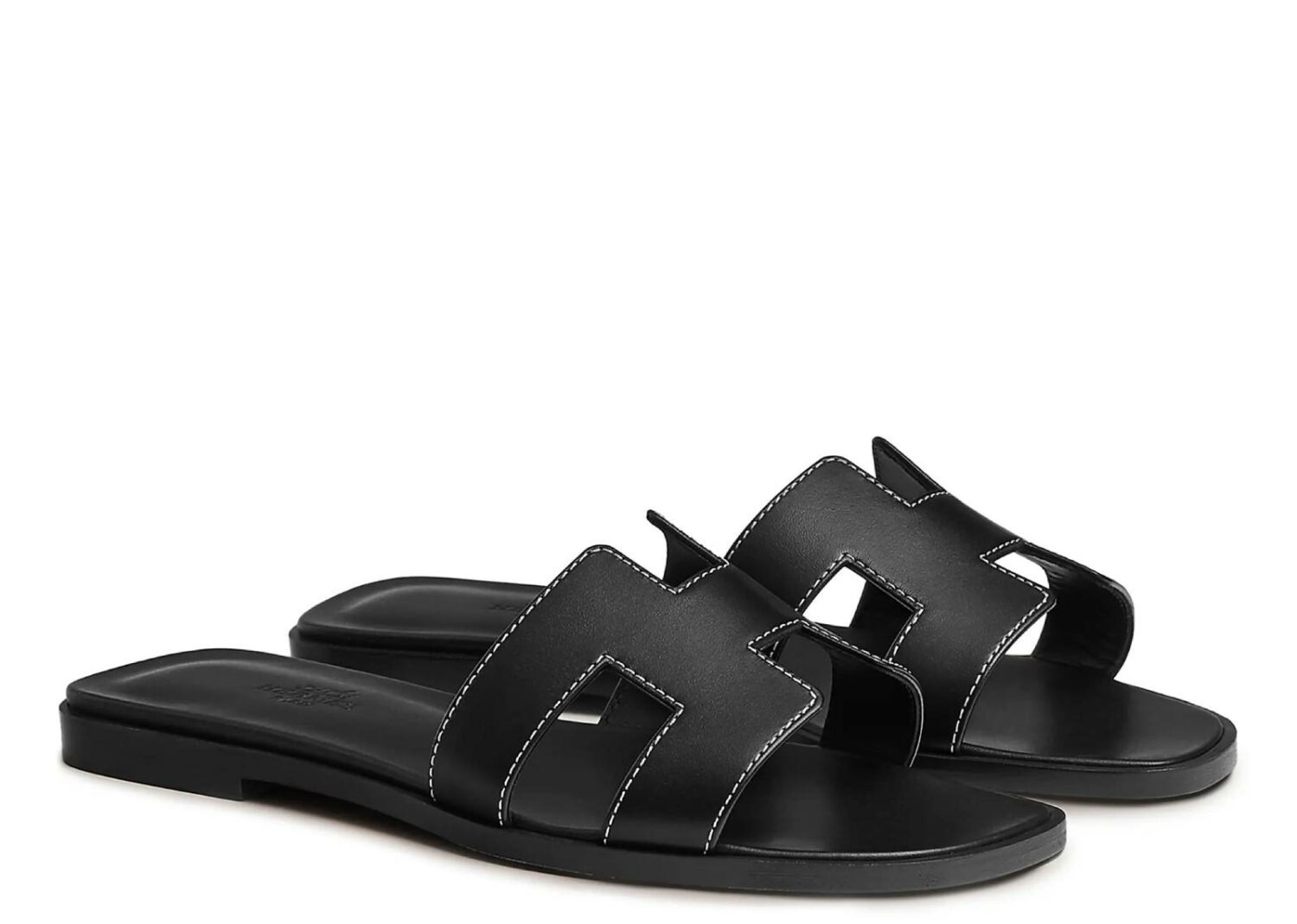 hermes oran sandal nior box calfskin leather