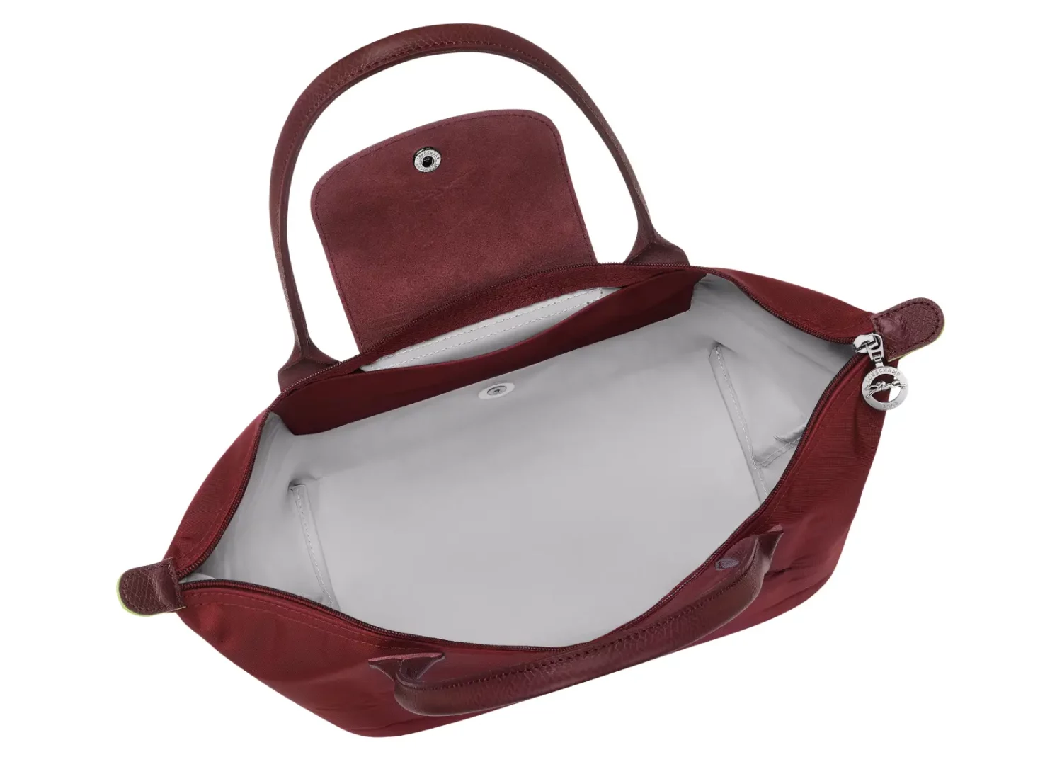 longchamp le pliage green medium tote bag pomegranate
