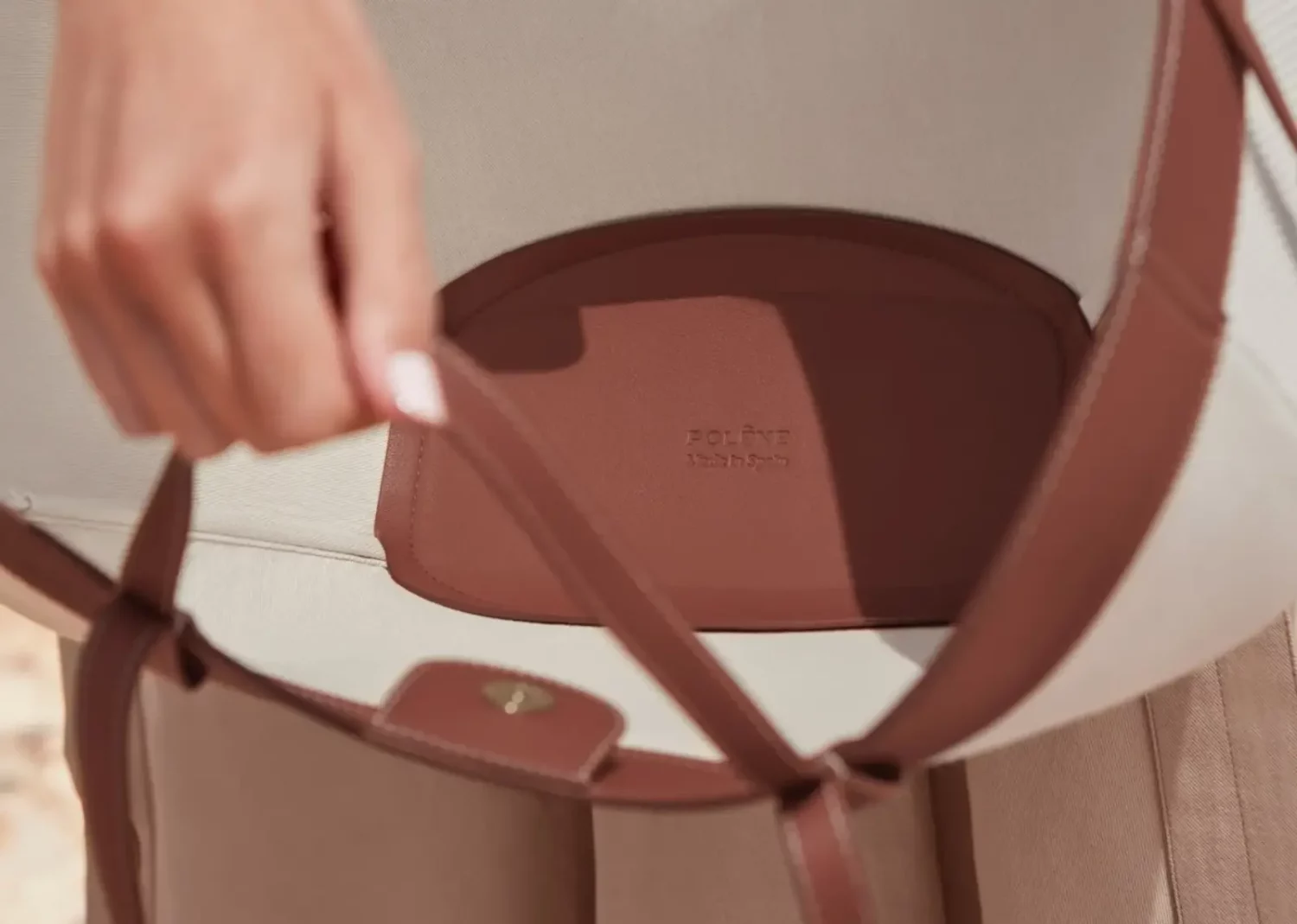 polène cyme edition cognac canvas