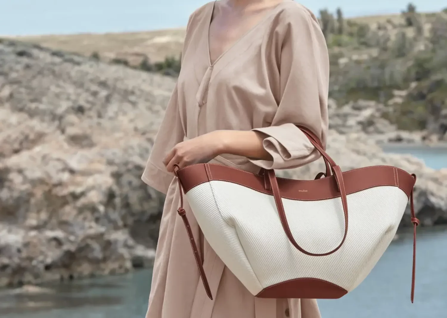 polène cyme edition cognac canvas