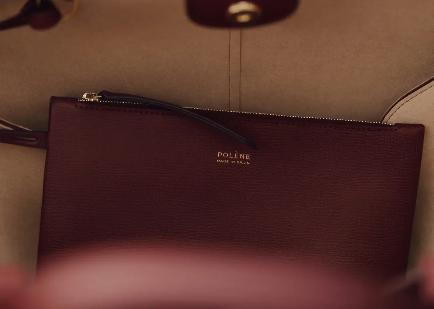 polène cyme edition textured black cherry