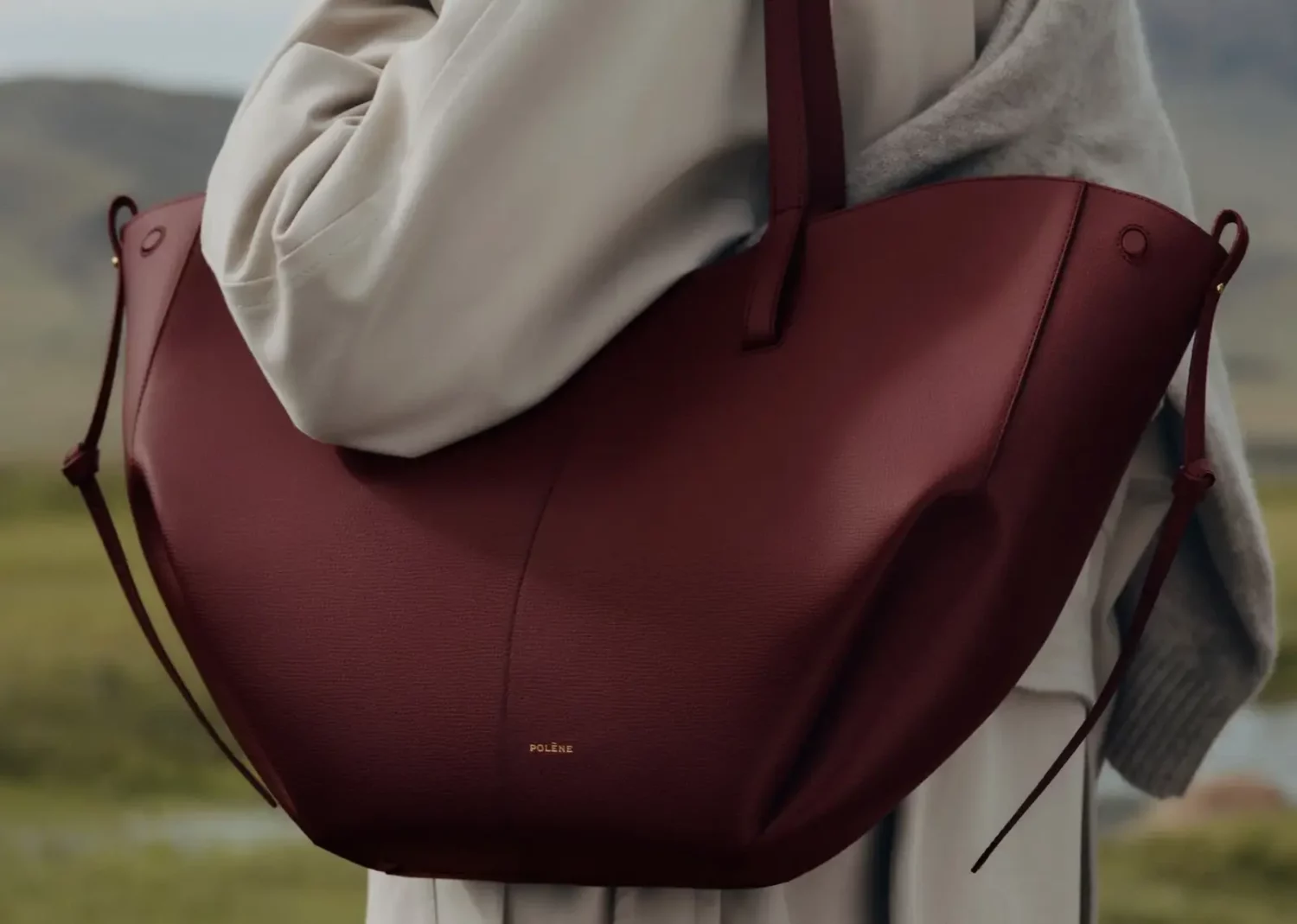 polène cyme edition textured black cherry