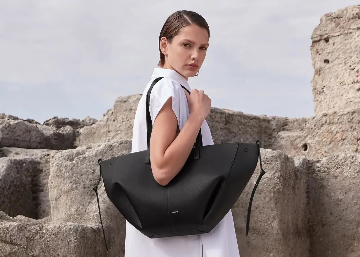 polène cyme edition textured black