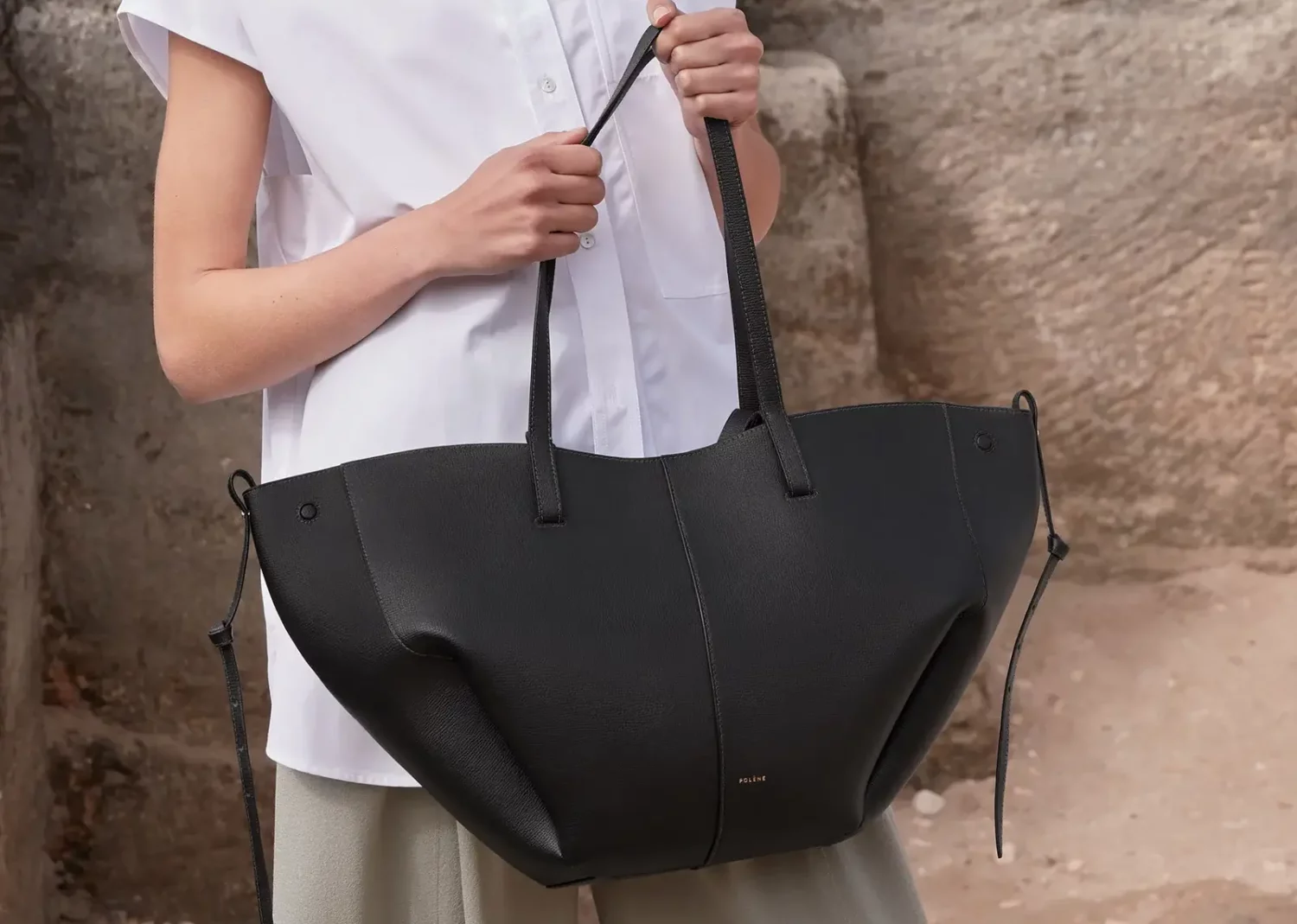 polène cyme edition textured black