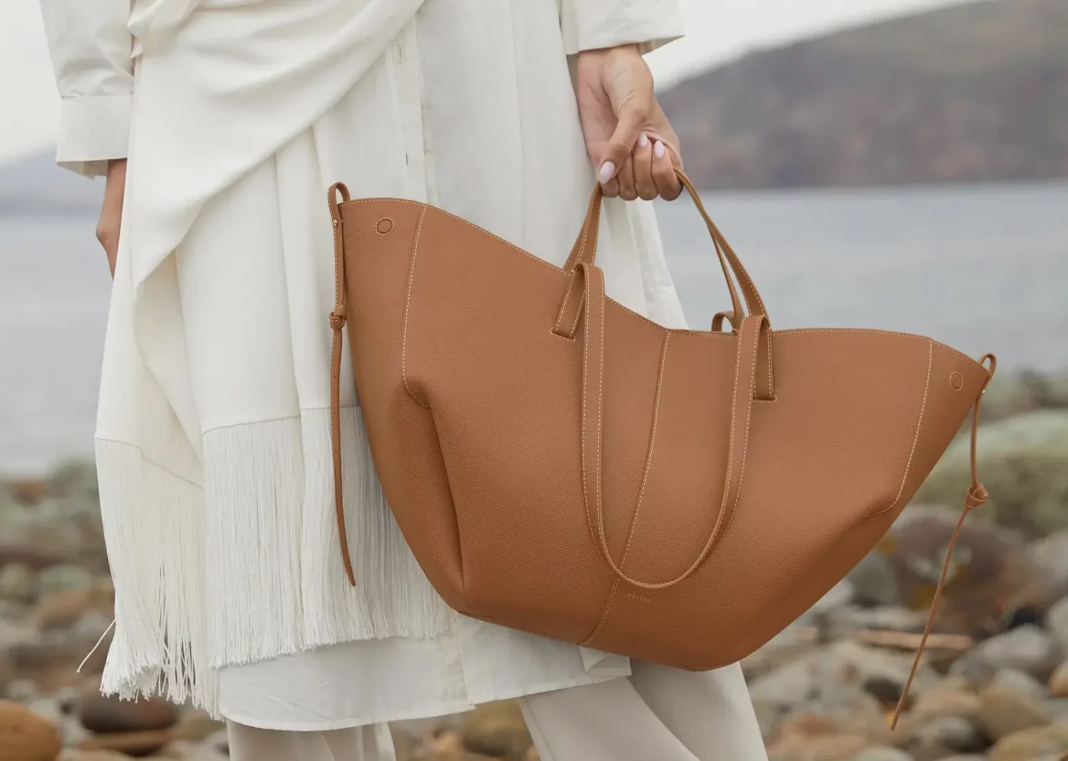 polène cyme edition textured camel