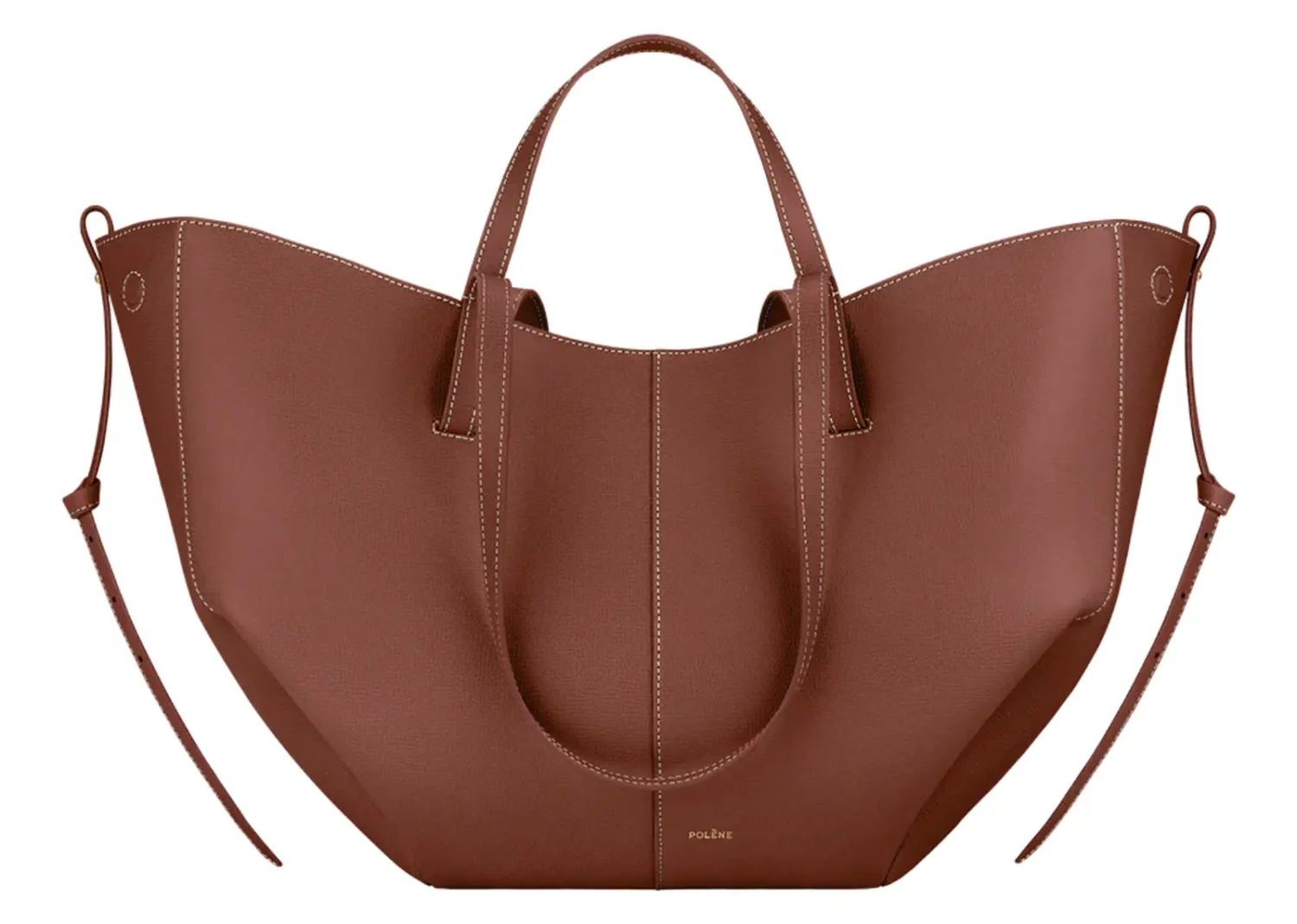 polène cyme edition textured cognac