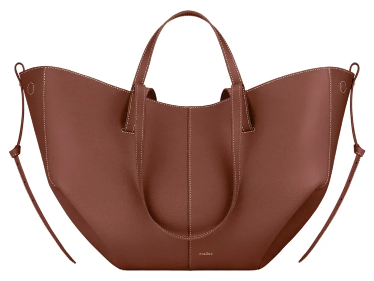 polène cyme edition textured cognac