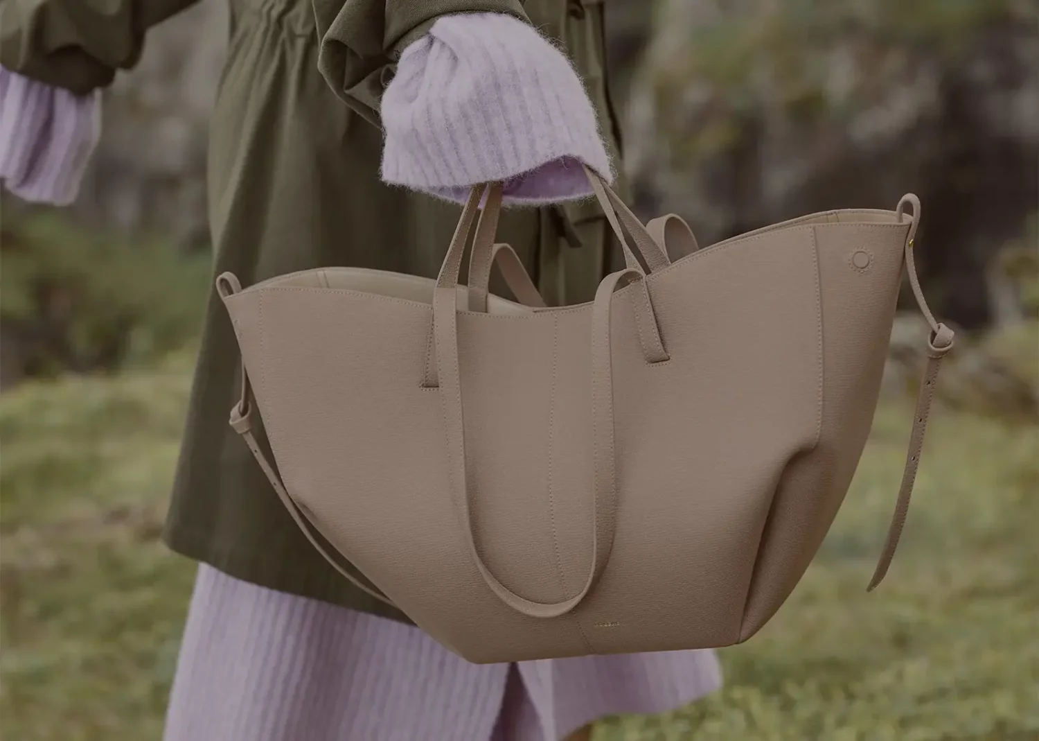 polène cyme edition textured taupe