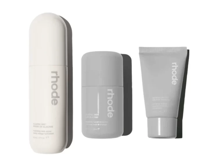 rhode the glow set glowy skin trio