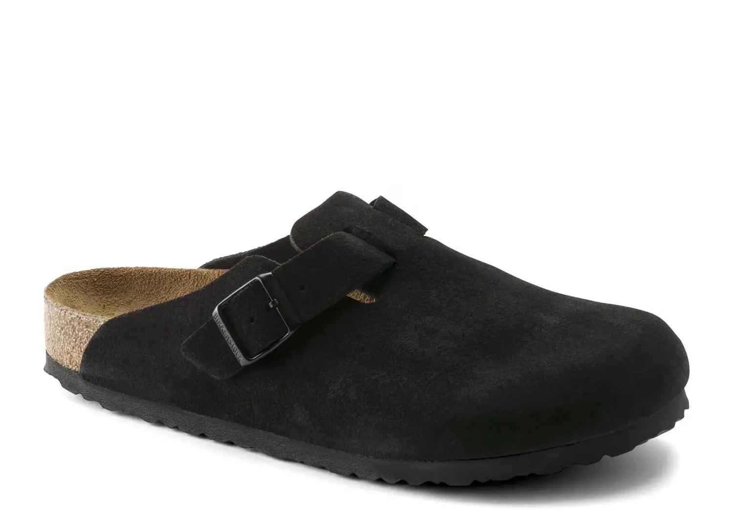 birkenstock boston soft footbed suede black7