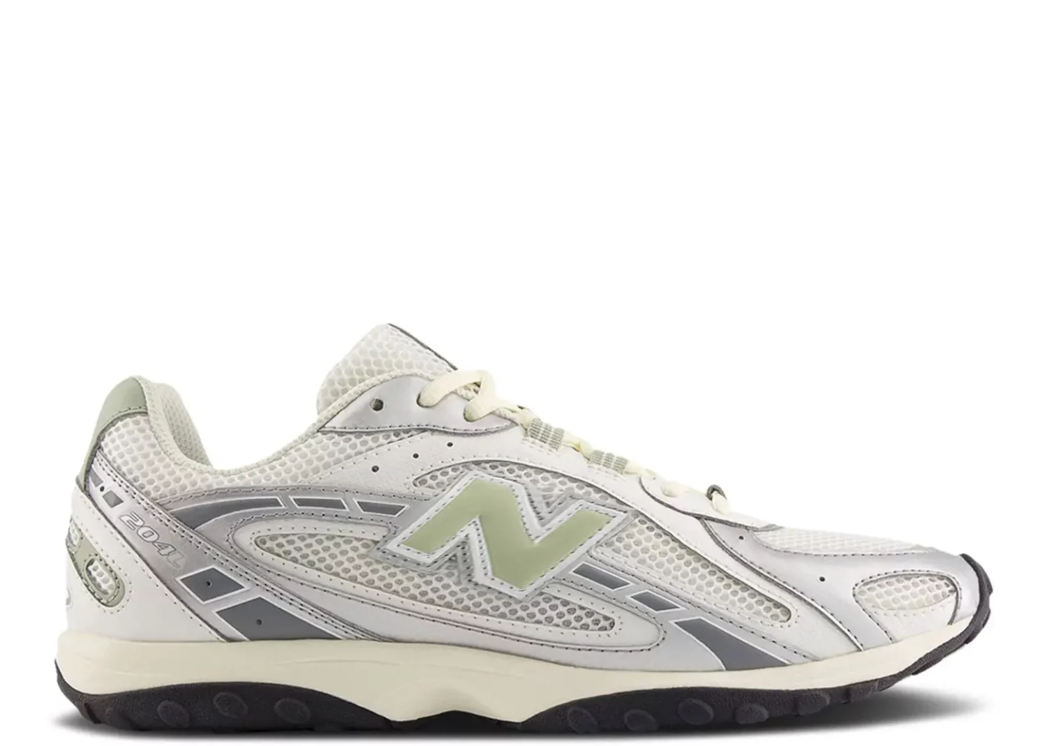new balance 204l silver metallic sage green