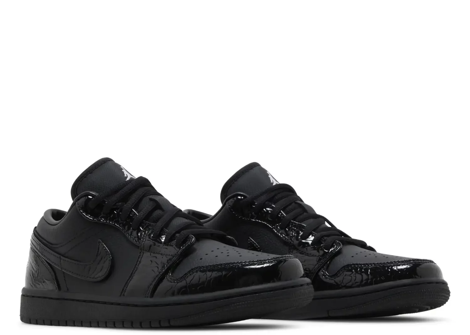 nike air jordan 1 low se patent elephant black w2