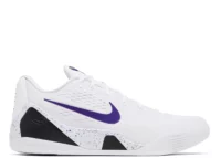 nike kobe 9 elite low em protro white court purple