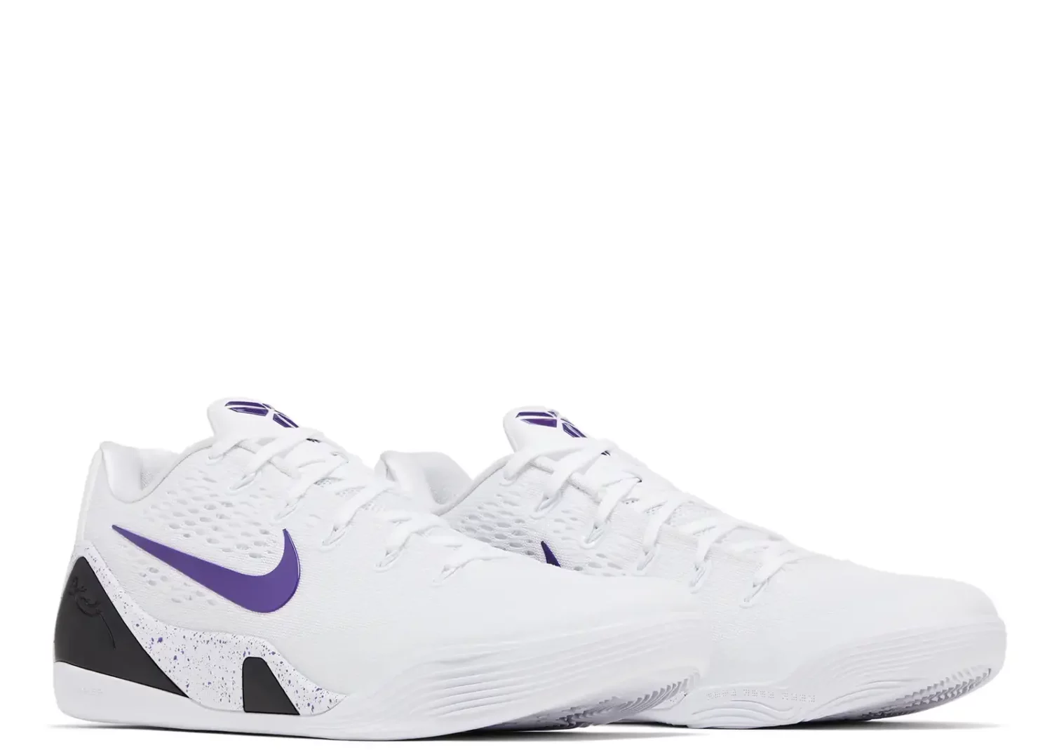 nike kobe 9 elite low em protro white court purple5