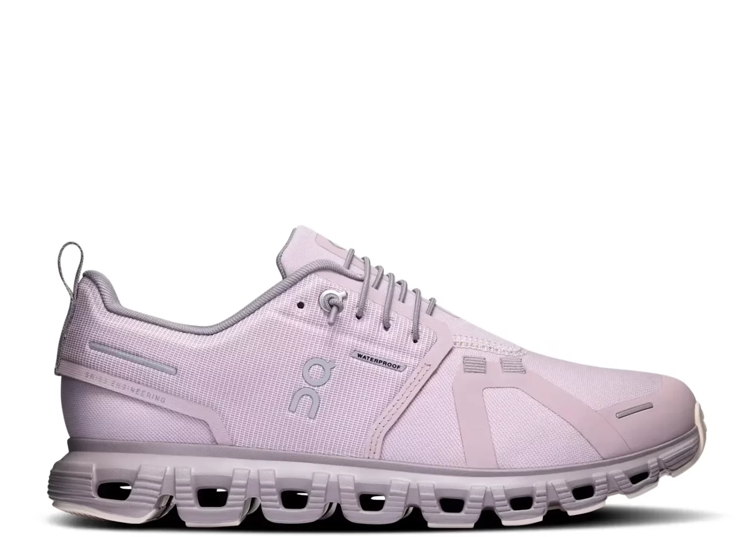 on running cloud 6 waterproof mauve zinc (w)