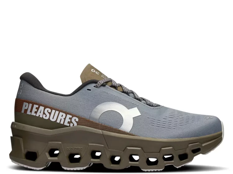 on running cloudmonster 2 pleasures x the loop mist olive