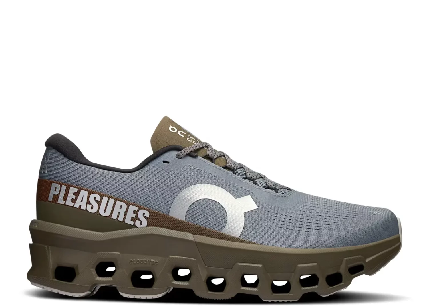 on running cloudmonster 2 pleasures x the loop mist olive m