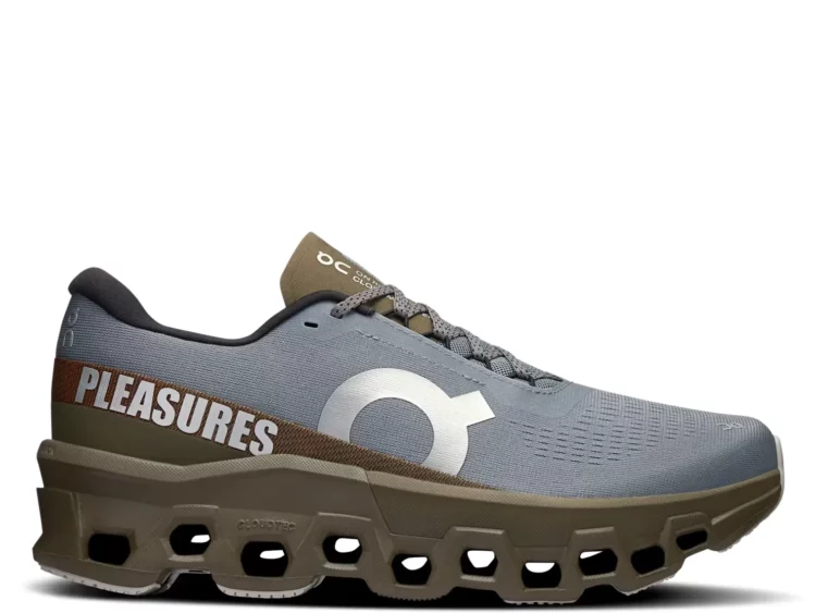 on running cloudmonster 2 pleasures x the loop mist olive m