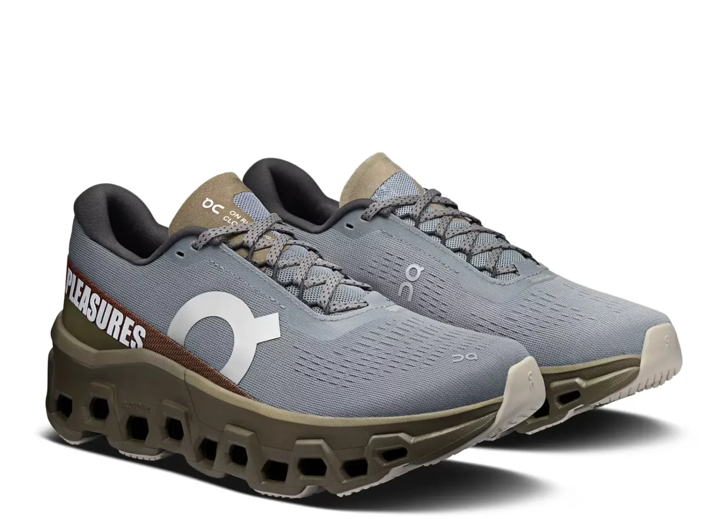 on running cloudmonster 2 pleasures x the loop mist olive2