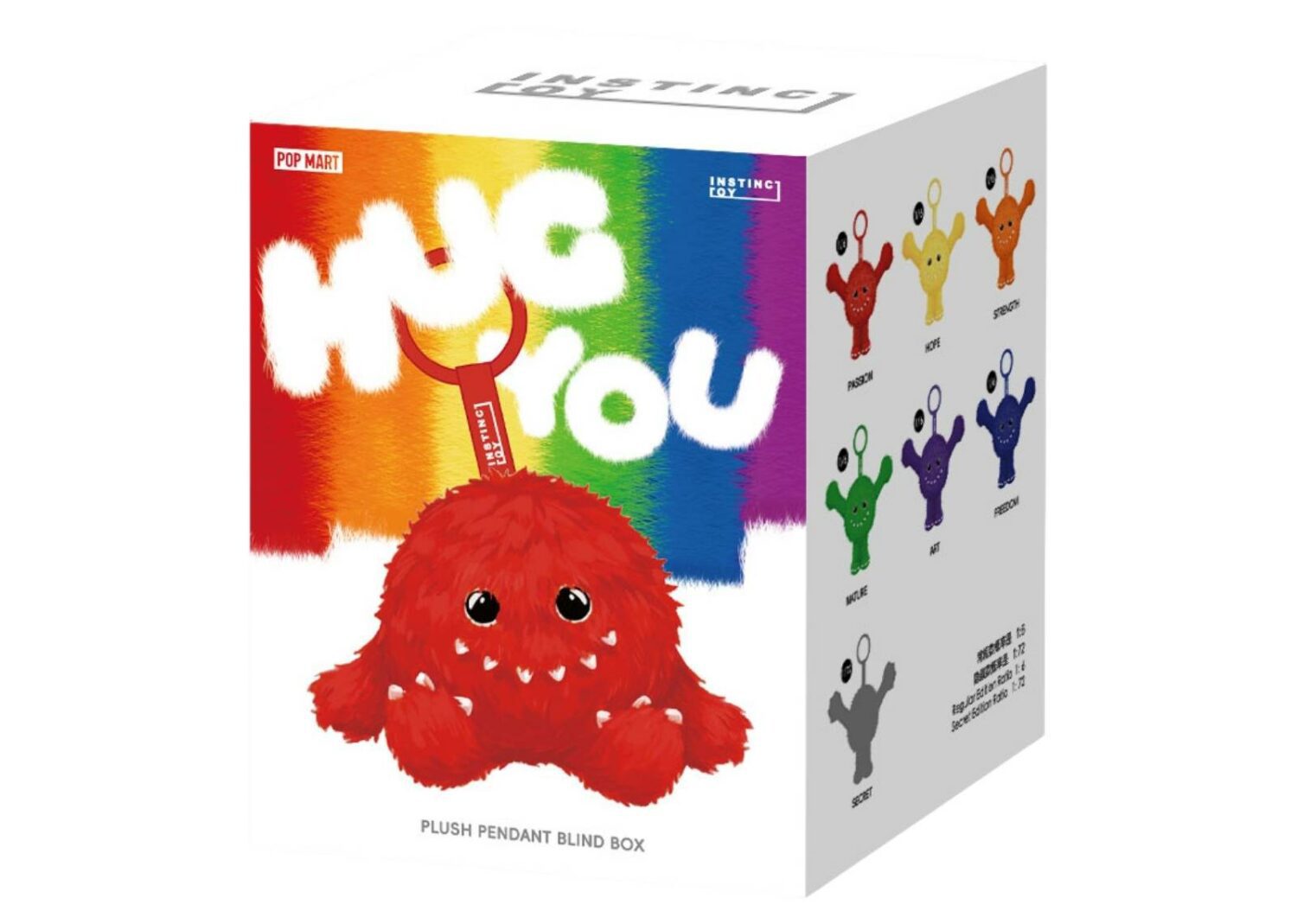 pop mart instinctoy hug you series plush pendant single blind box