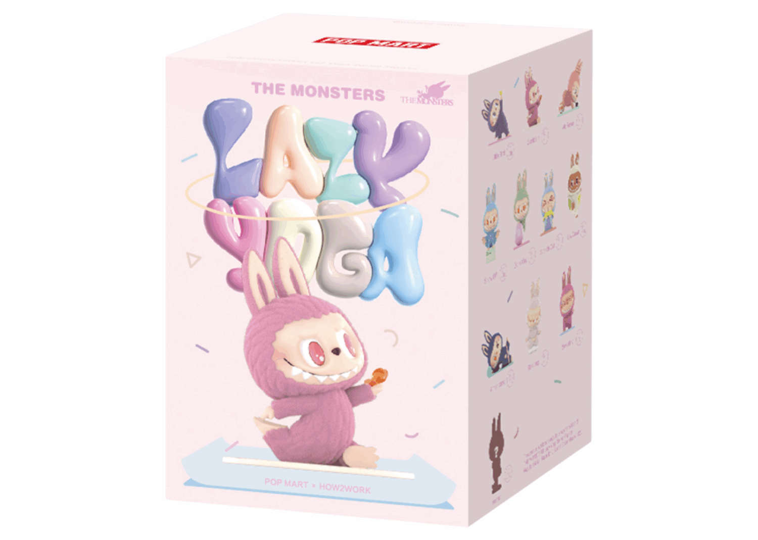 pop mart labubu the monsters lazy yoga series figures single blind box