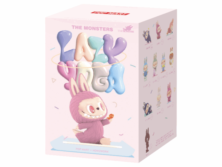 pop mart labubu the monsters lazy yoga series figures single blind box