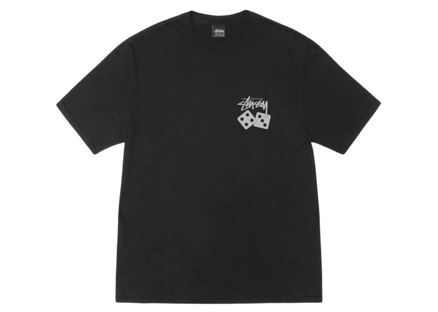 stussy dice tee pigment dyed black2