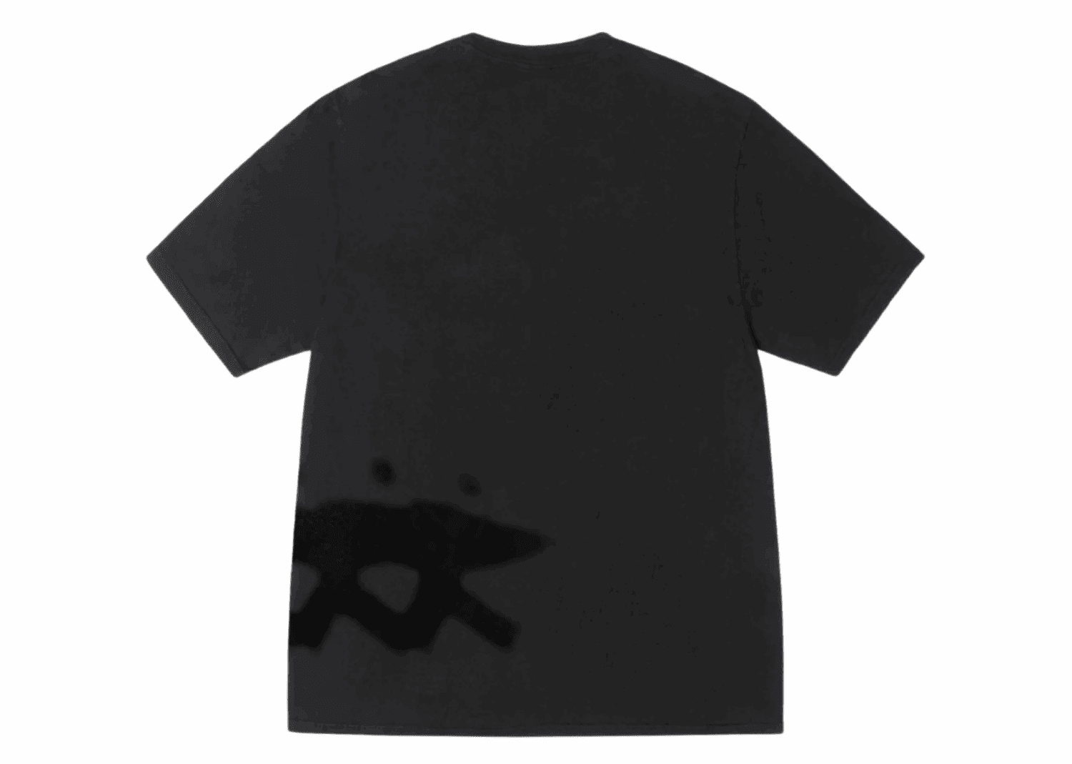 stussy low tide tee pigment dyed black2