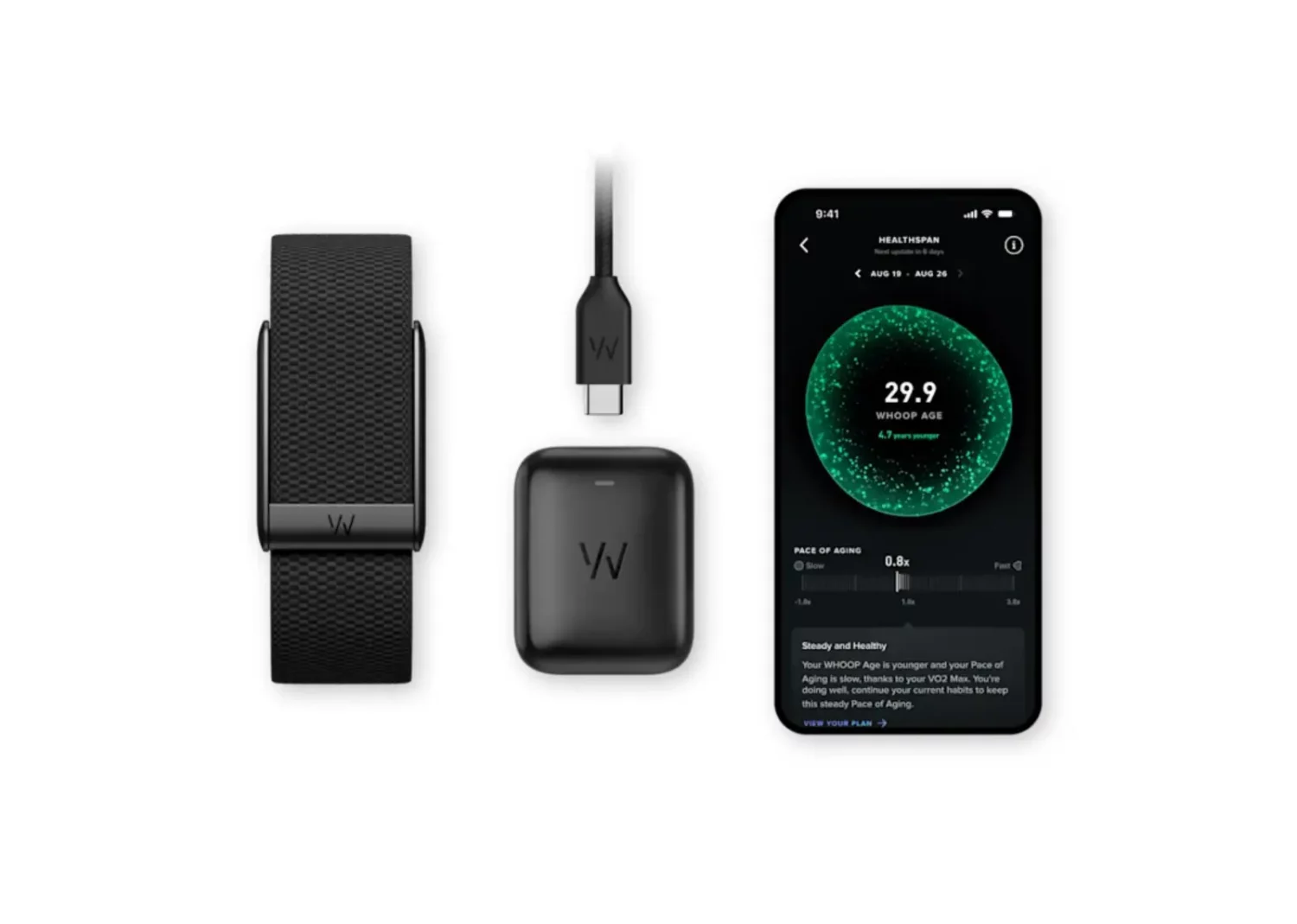 whoop 5.0 obsidian superknit band 12 month peak membership4